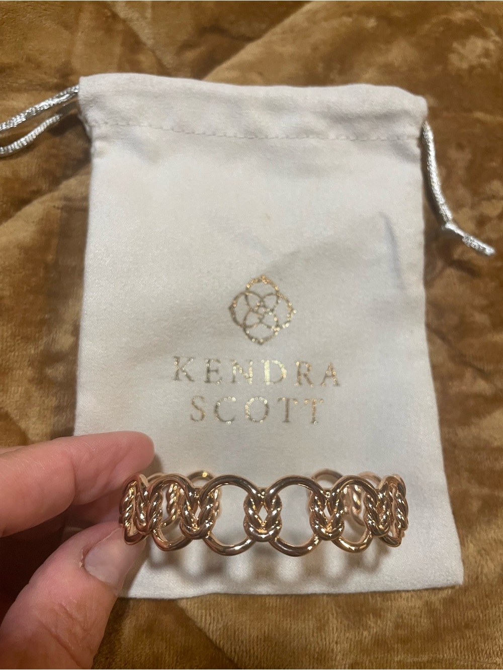 Kendra Scott Fallon Rose Gold Macrame Bracelet
